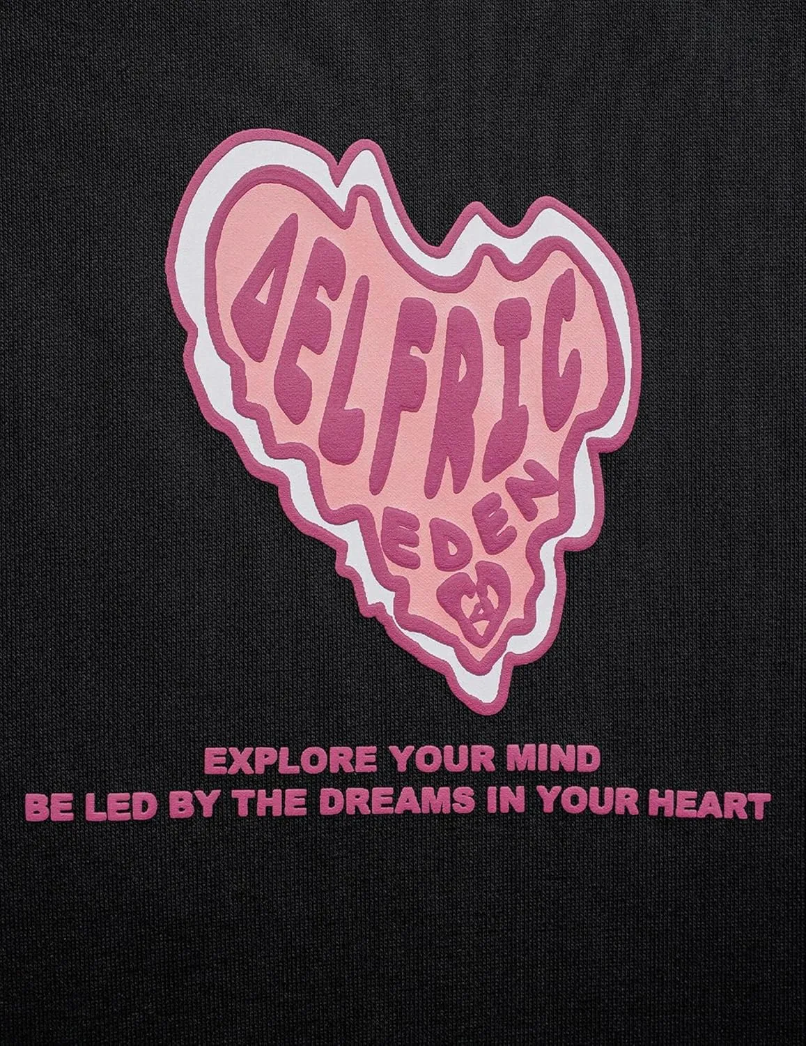 Aelfric Eden Graphic Hoodie Womens Oversized Hoodies Y2k Cute Heart Print Sweatshirt Streetwear Hooded Pullover