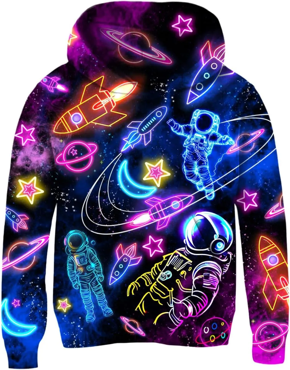 AIDEAONE Boys Girls Fleece Hoodies 3D Print Plush Pullover Hoodie Casual Hooded Sweatshirts with Pocket for Age 5-16 Kids