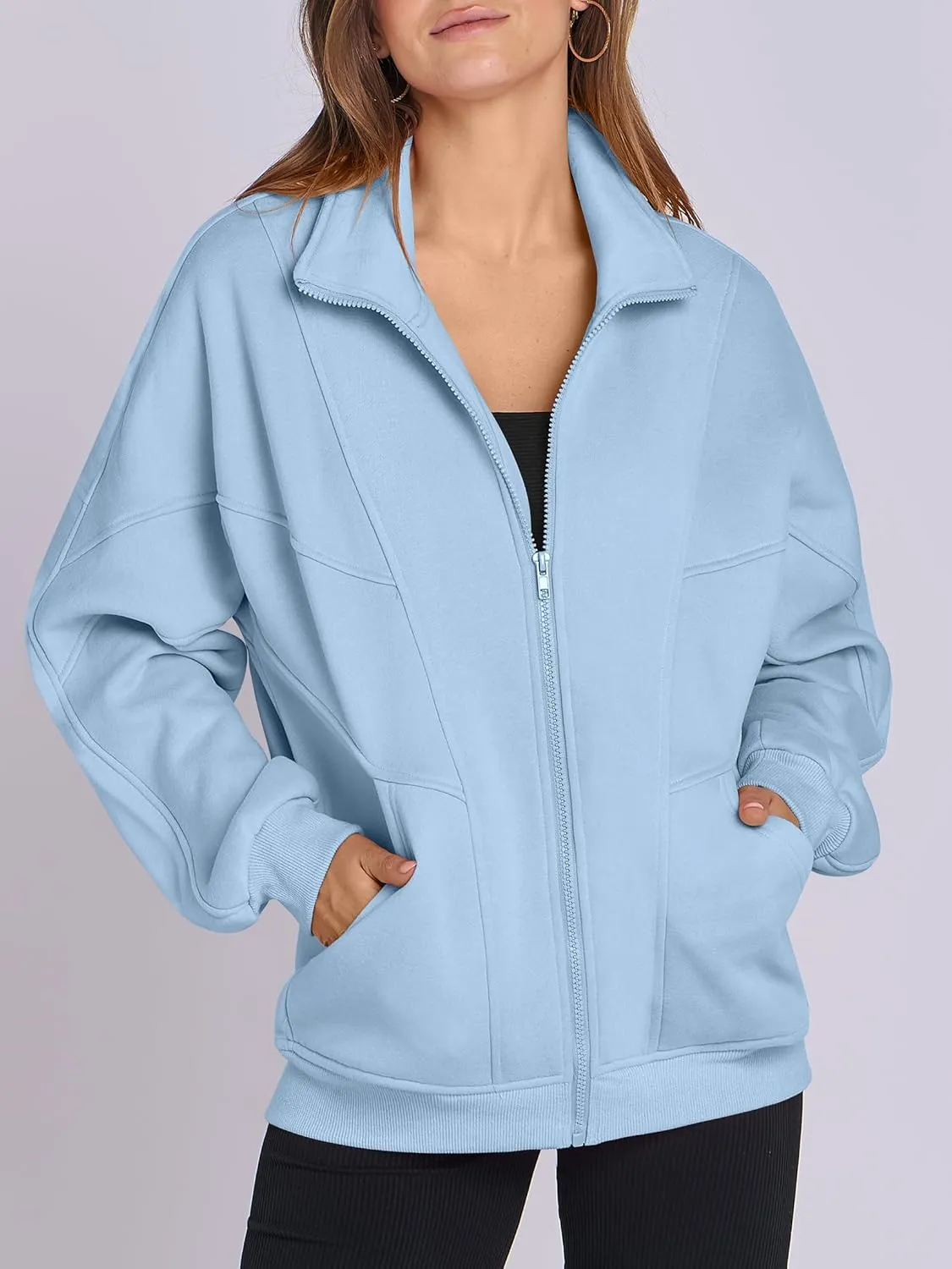 ANRABESS Women's Oversized Full Zip Up Sweatshirts Jacket 2025 Fall Fleece Long Sleeve Hoodies Outfit