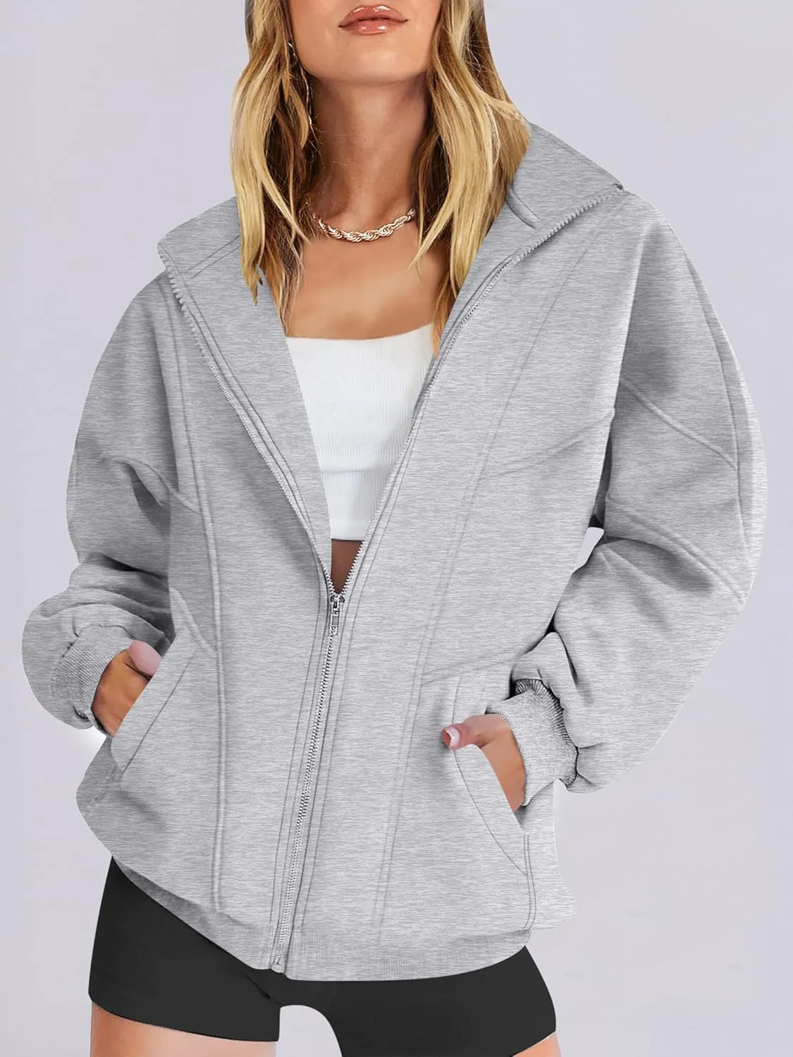 ANRABESS Women's Oversized Full Zip Up Sweatshirts Jacket 2025 Fall Fleece Long Sleeve Hoodies Outfit