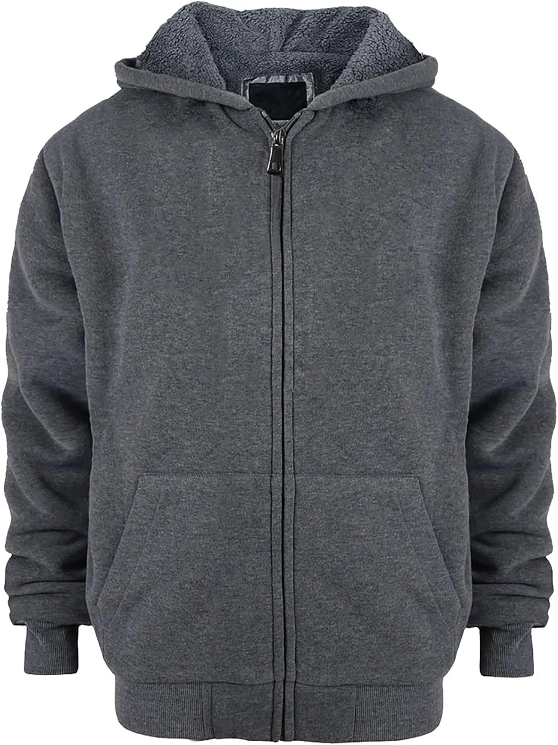 Boys' Sherpa-Lined Fleece Zip-Up Hoodie Sweatshirts Youth Kids Serpa Fleece Sweatshirt