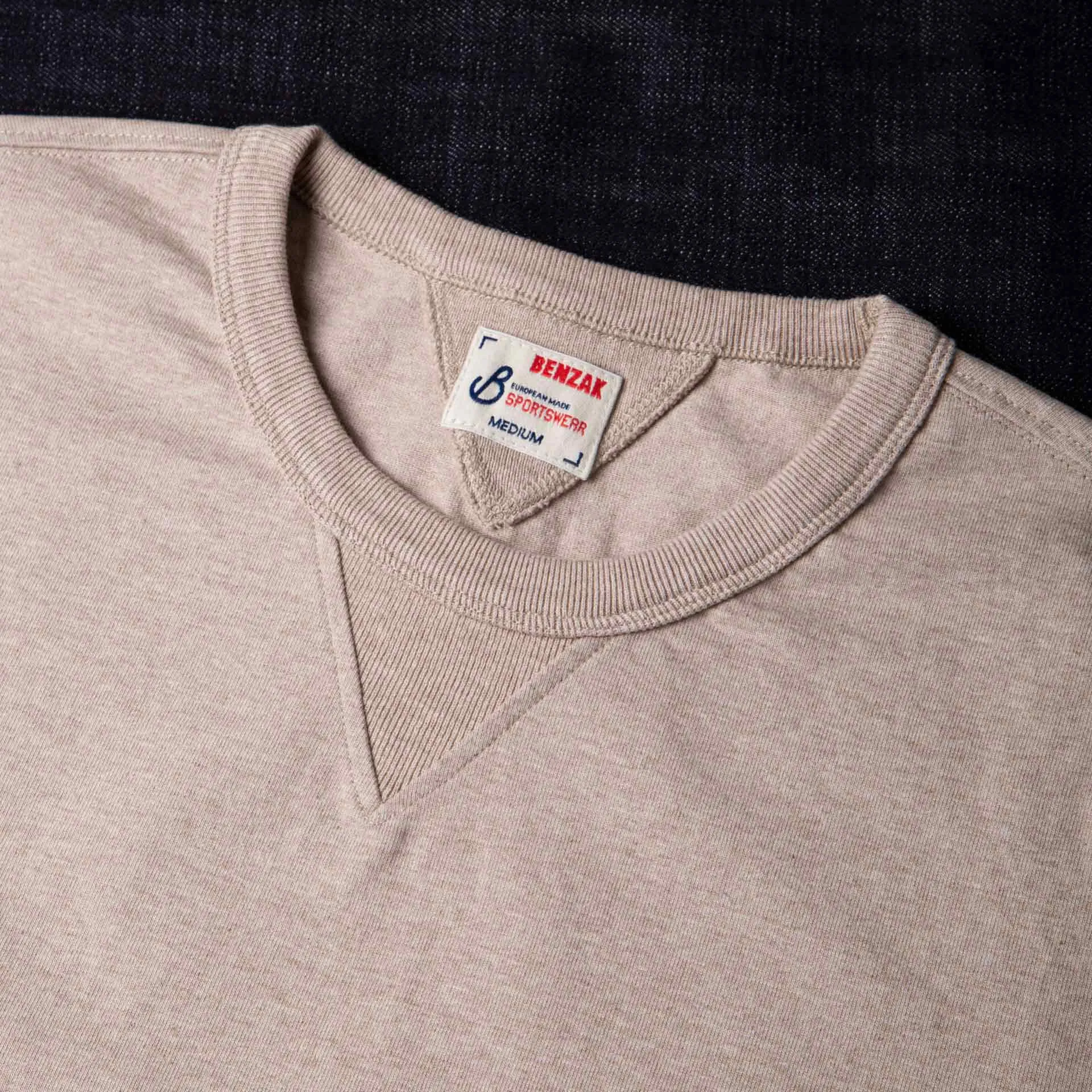 BT-06 GUSSET TEE brown melee extra heavy jersey