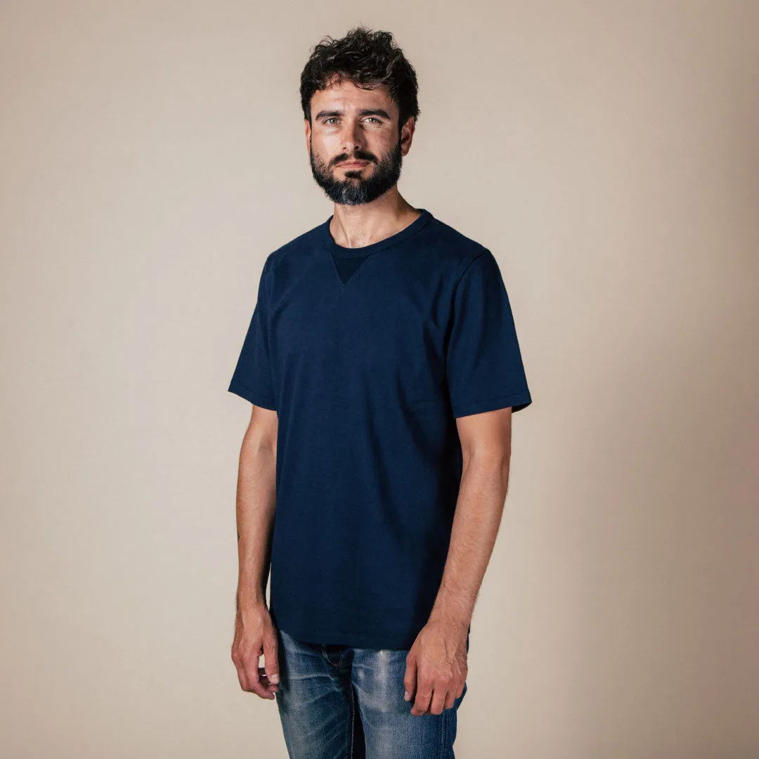 BT-06 GUSSET TEE navy extra heavy jersey