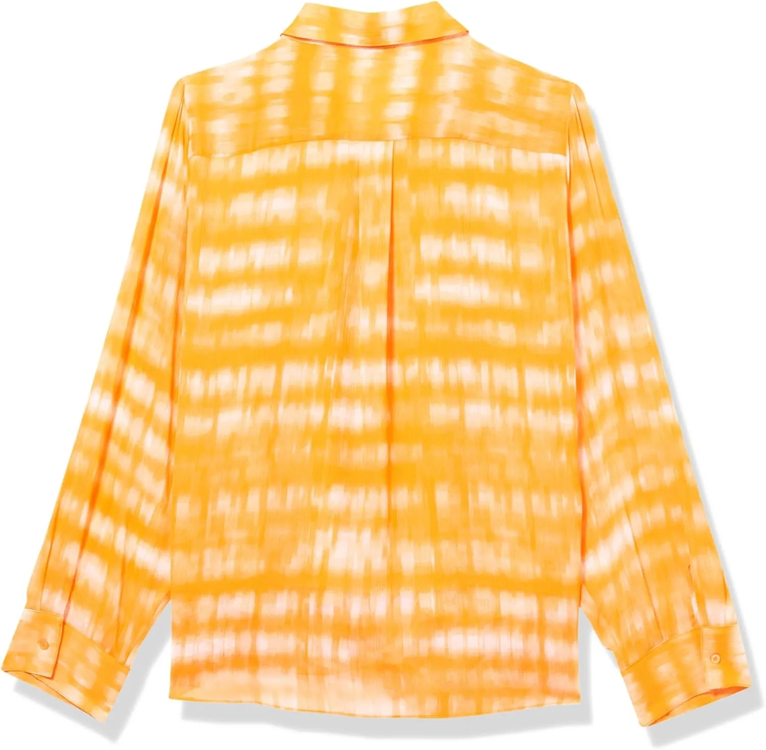 Calvin Klein Women's Printed High Low Front Long Sleeve Top