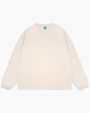 Good On L/S Heavy Crew Tee - Pigment Dyed Natural
