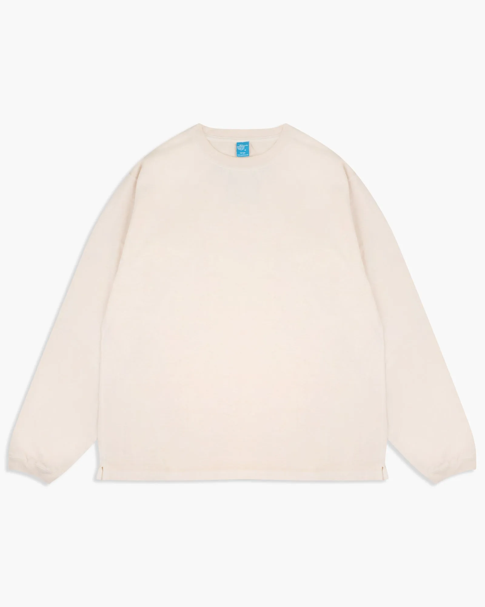 Good On L/S Heavy Crew Tee - Pigment Dyed Natural