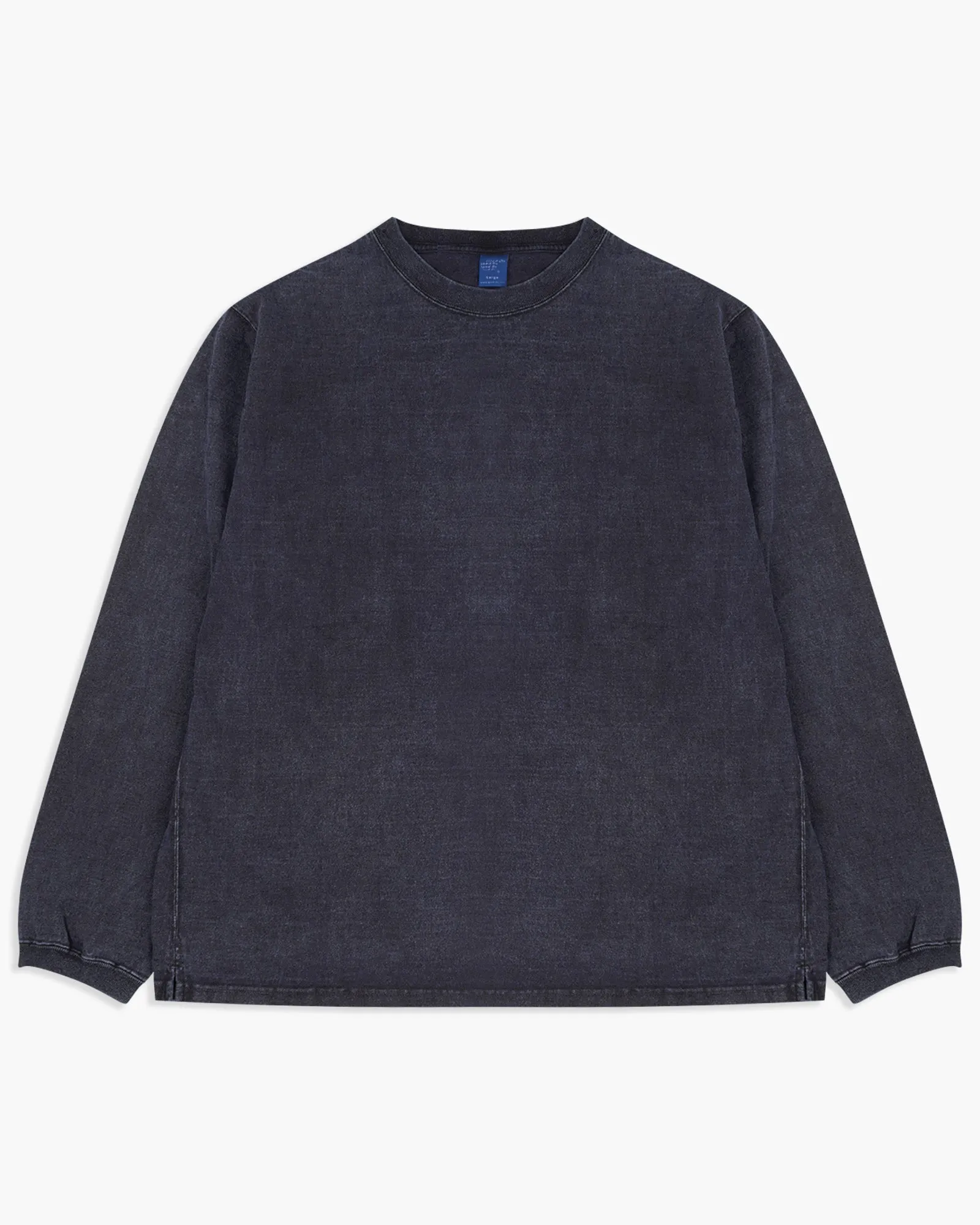 Good On L/S Heavy Crew Tee - Pigment Dyed Navy