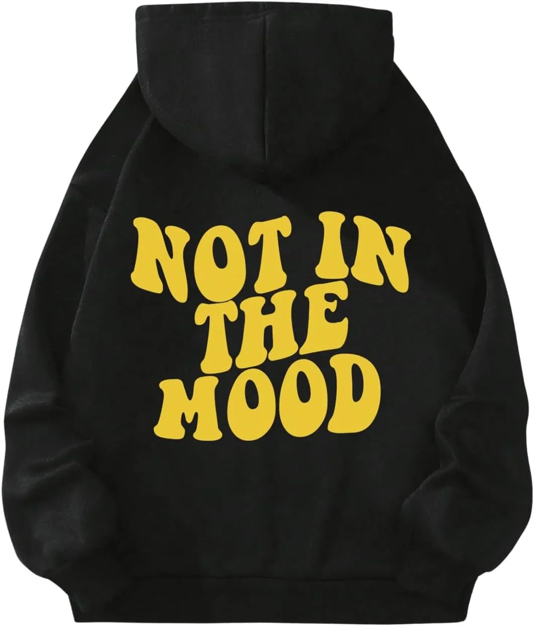 GORGLITTER Women's Floral Slogan Graphic Preppy Hoodies Long Sleeve Drop Shoulder Drawstring Pullover Hooded Sweatshirt
