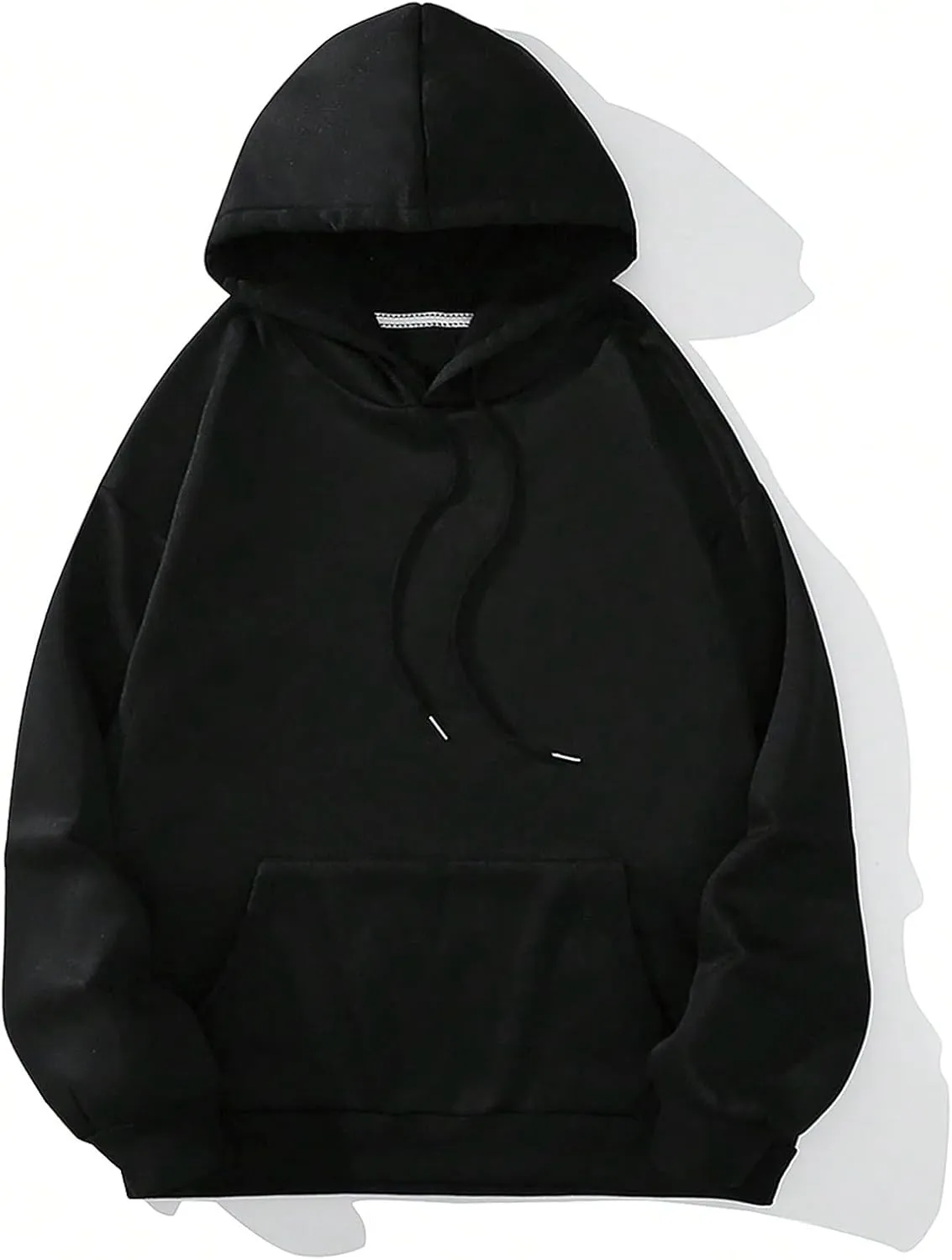 GORGLITTER Women's Floral Slogan Graphic Preppy Hoodies Long Sleeve Drop Shoulder Drawstring Pullover Hooded Sweatshirt