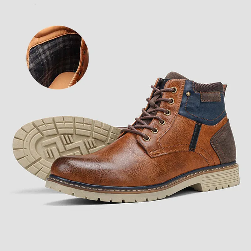 Handmade Retro Winter Boots w/Fur | Popular Male Apparel and Accessories