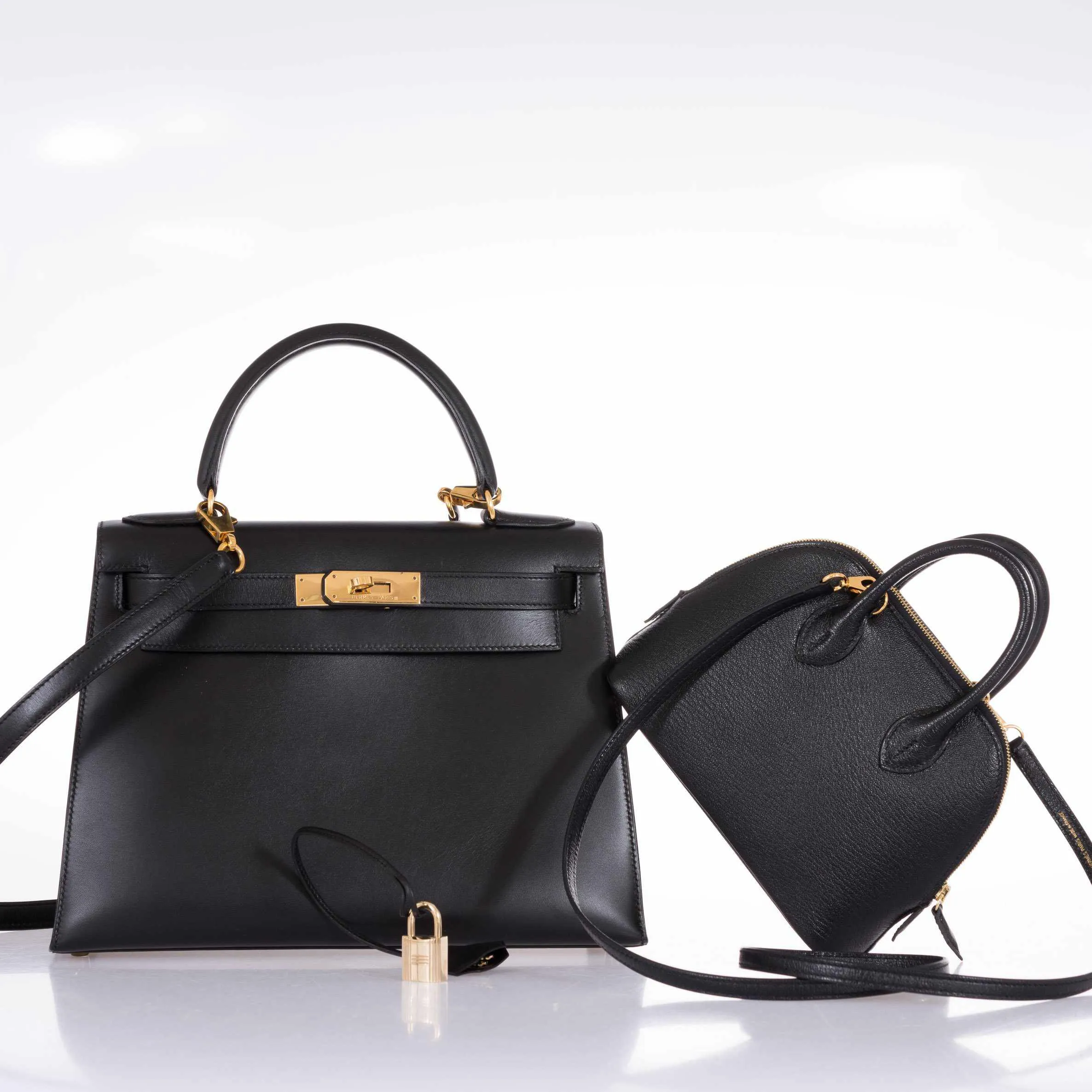 Hermès Mini Bolide 1923 in Black Chevre Mysore with Gold Hardware