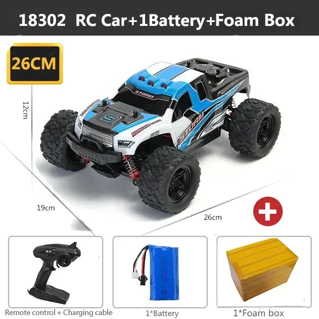 HS 18311 18321 18302 Remote Control Car 2.4GHz rc car All-Terrain 45Km/h 1:18 Off-Road Truck Toy Birthday Present for Children