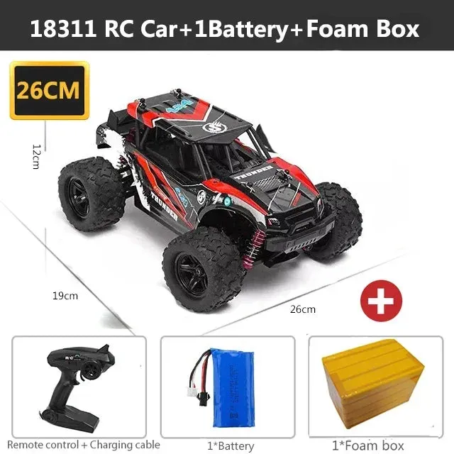 HS 18311 18321 18302 Remote Control Car 2.4GHz rc car All-Terrain 45Km/h 1:18 Off-Road Truck Toy Birthday Present for Children