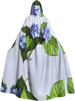 Hydrangea Hooded Cloak Robe Costume Cloak For Adult Men Women Christmas Hoodies Cape Cosplay Costumes