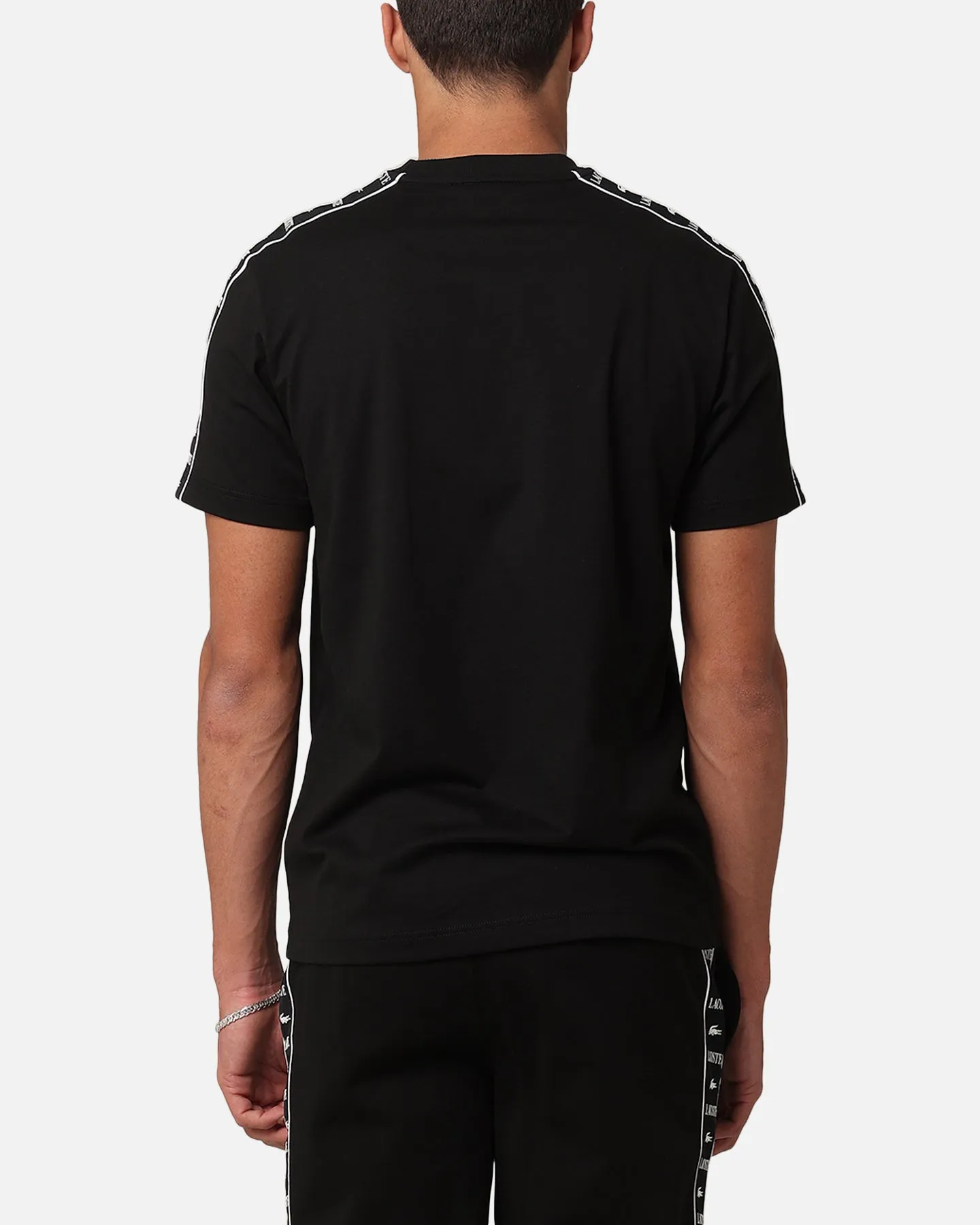 Lacoste Tape Heavy Jersey T-Shirt Black