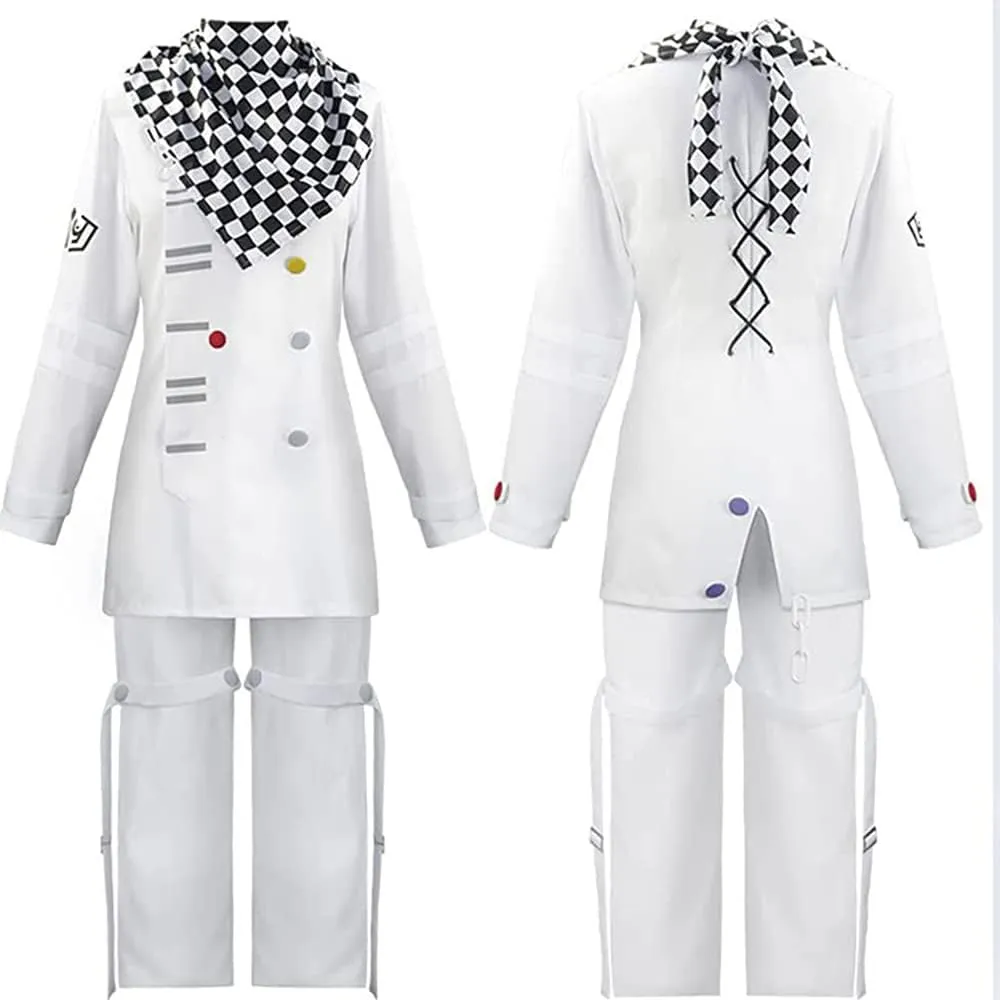 Lmetsky Kokichi Ouma Cosplay Outfit Uniform Kokichi Cosplay Costume Suit Scaf Cloak With Wig Halloween