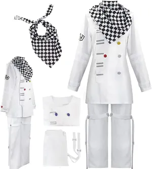 Lmetsky Kokichi Ouma Cosplay Outfit Uniform Kokichi Cosplay Costume Suit Scaf Cloak With Wig Halloween