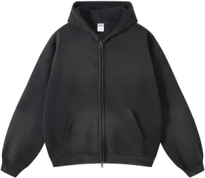 Men Oversized Hoodies Vintage Cotton Casual Hooded Sweatshirt with Pocket Teens Pullover Unisex