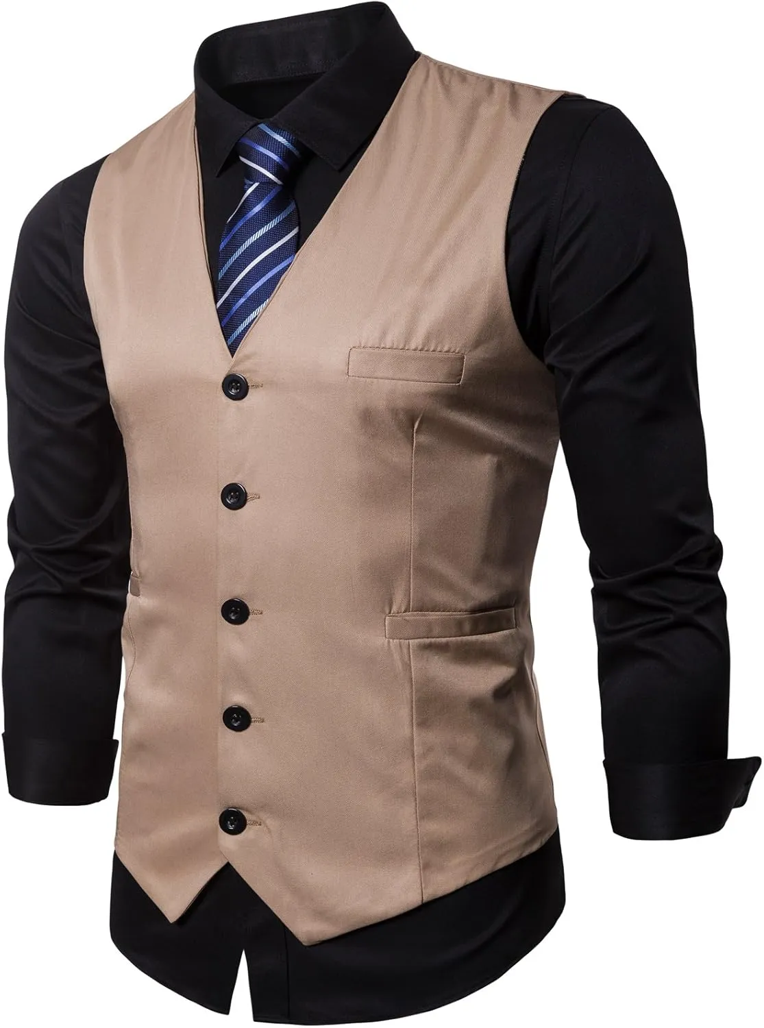 Mens Formal Business Vest for Suit or Tuxedo