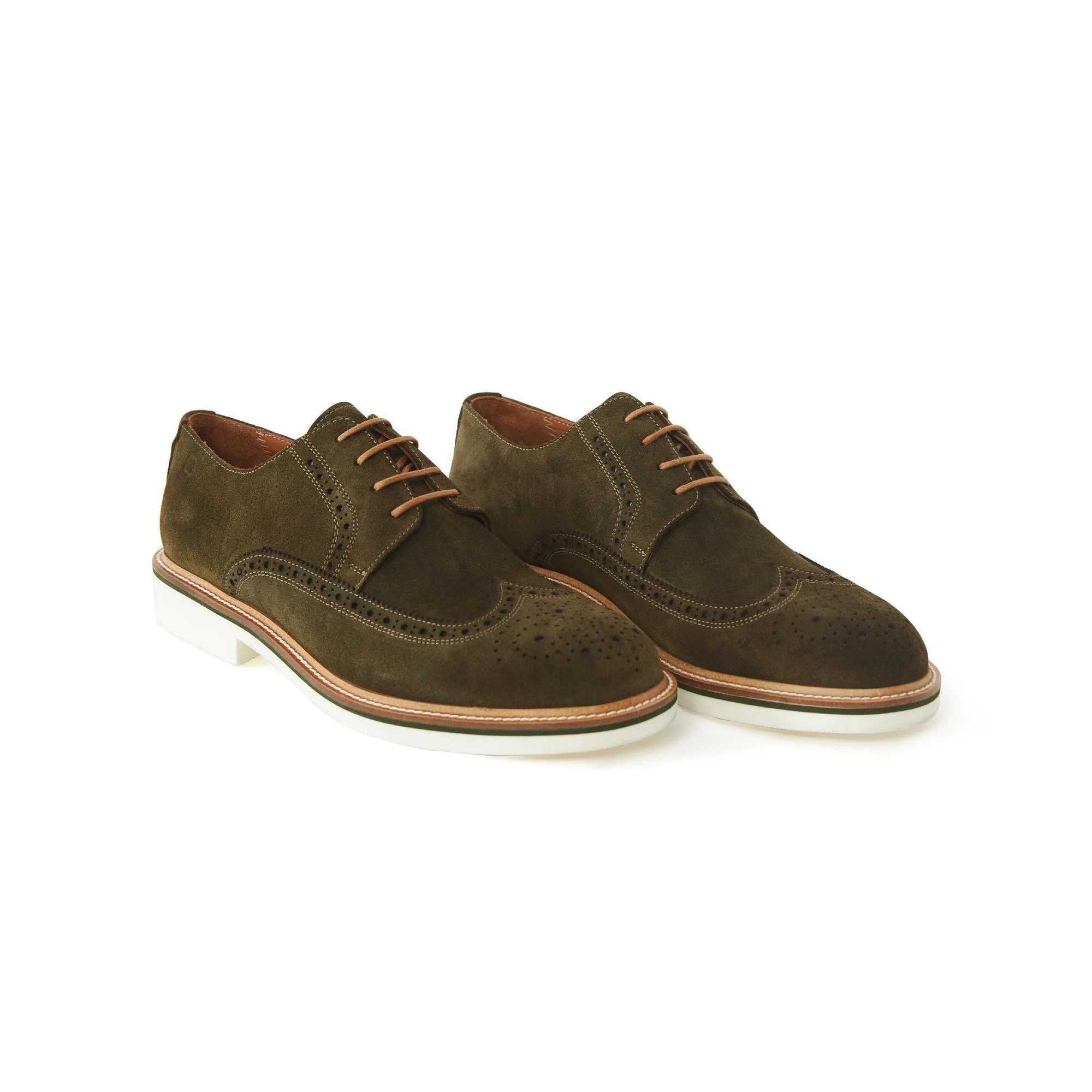 Men's Suede Calf Leather Handmade Oxford M9013