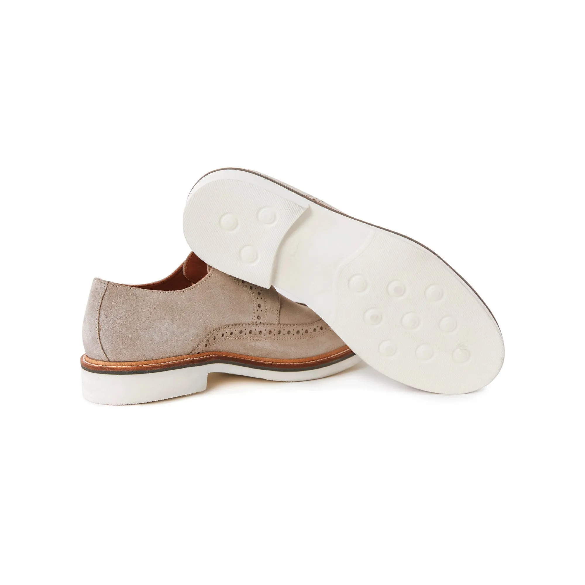 Men's Suede Calf Leather Handmade Oxford M9013