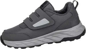 Men's Work Boots Steel Toe Hiking Sneakers Warm Fur Lined Women's Safety Shoes Nonslip Platform Sneakers Indestructible Hike Grounded Footwear