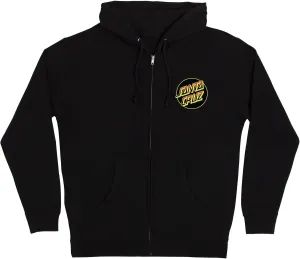 SANTA CRUZ Heavyweight Zip Up Hooded Sweatshirt Kendall Wolf Dot Skate Hoodie