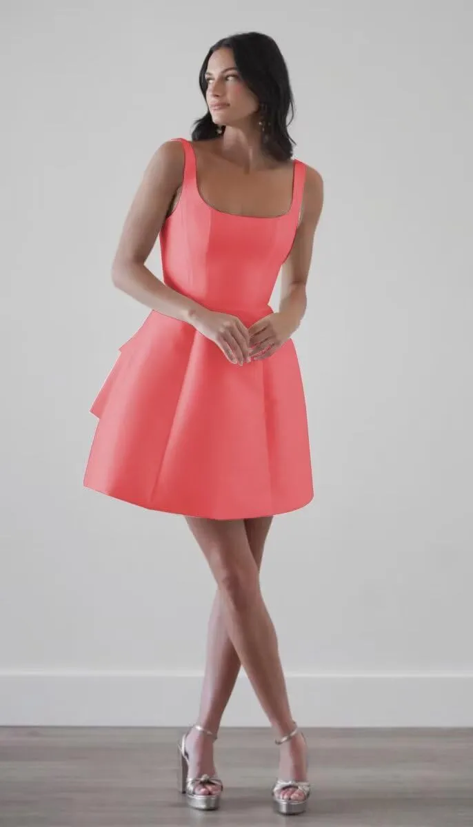 Satin Homecoming Dress 2025 Short Wedding Dress for Bride Sleeveless A Line Prom Gown