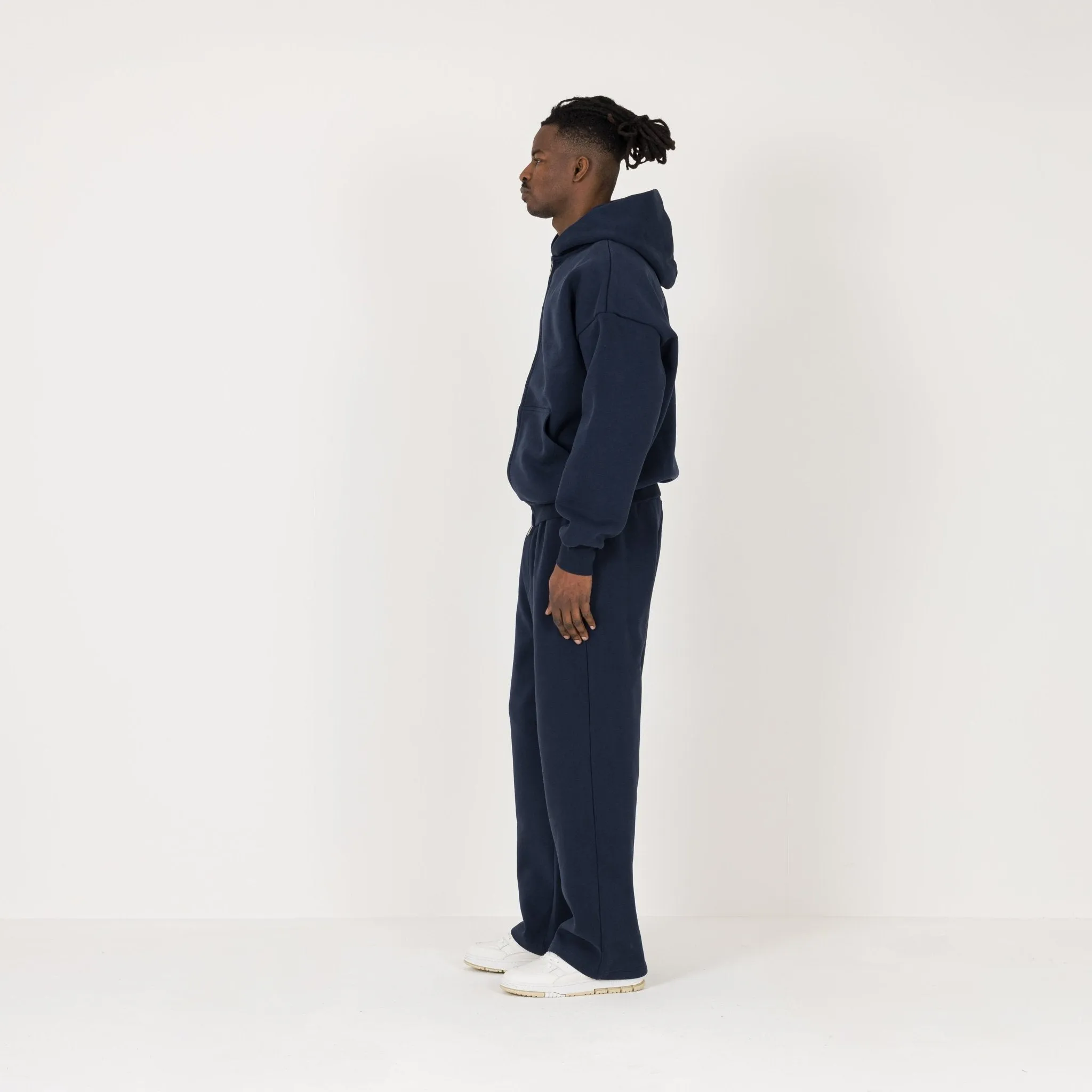 Sculpt Zip Hoodie - Midnight Blue