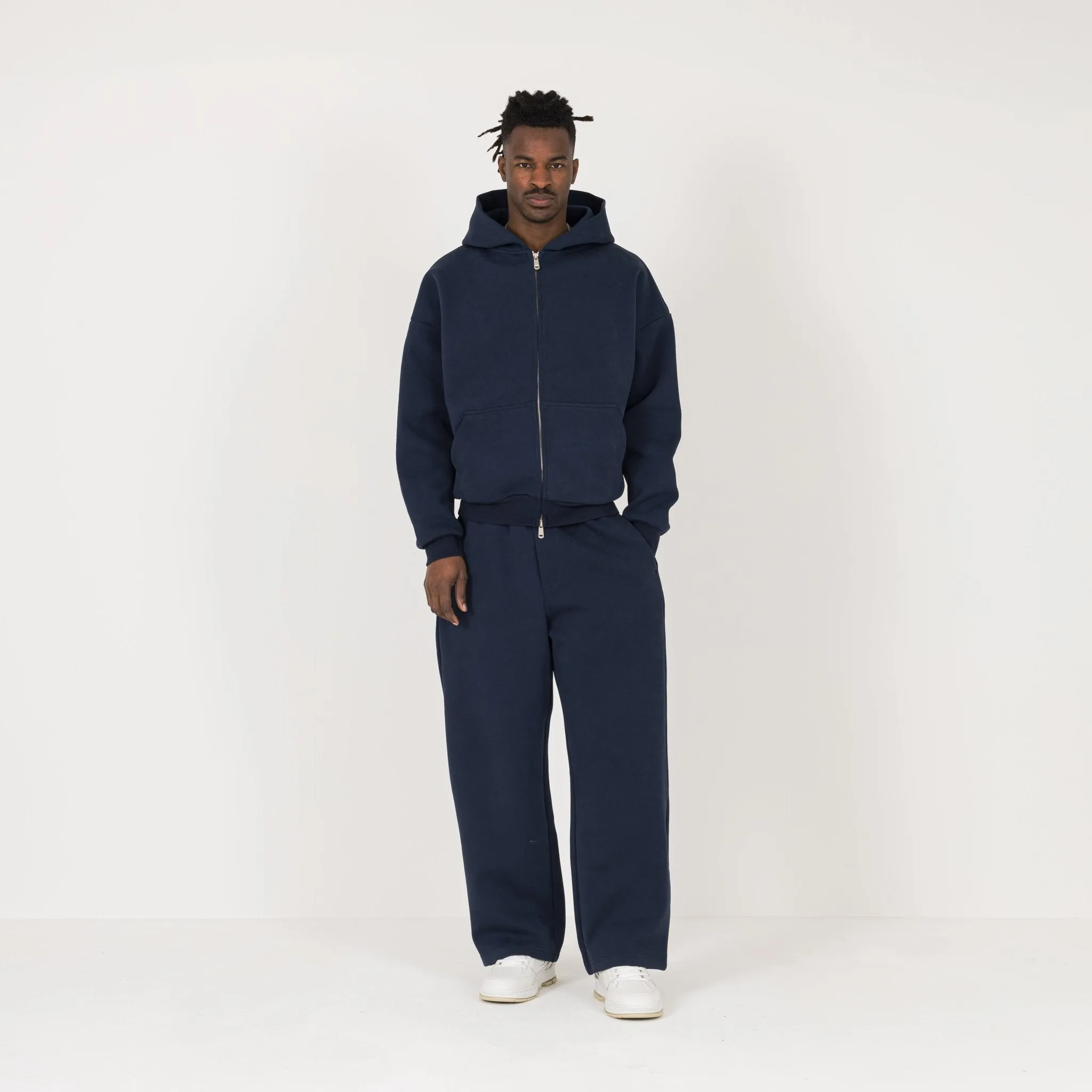 Sculpt Zip Hoodie - Midnight Blue