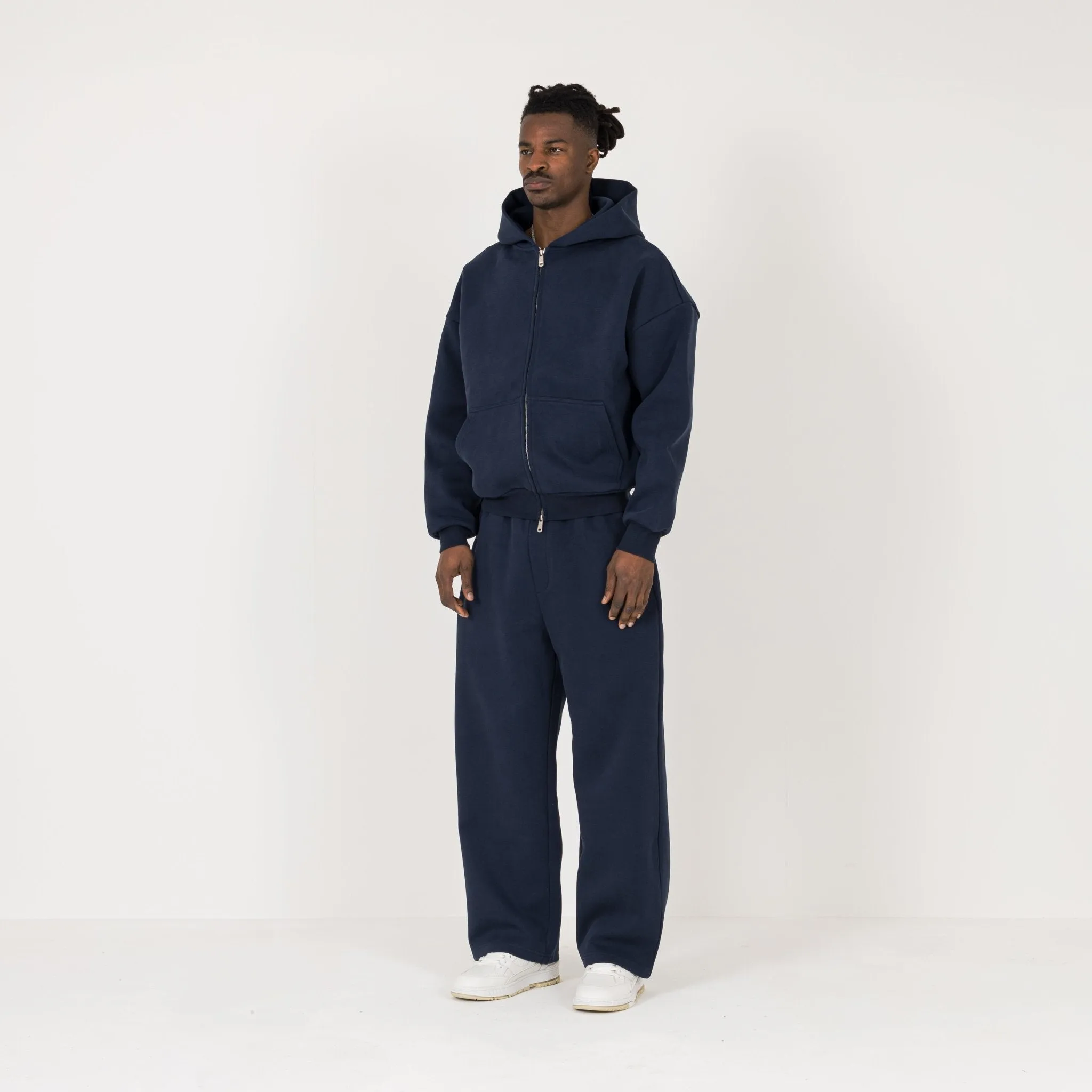 Sculpt Zip Hoodie - Midnight Blue