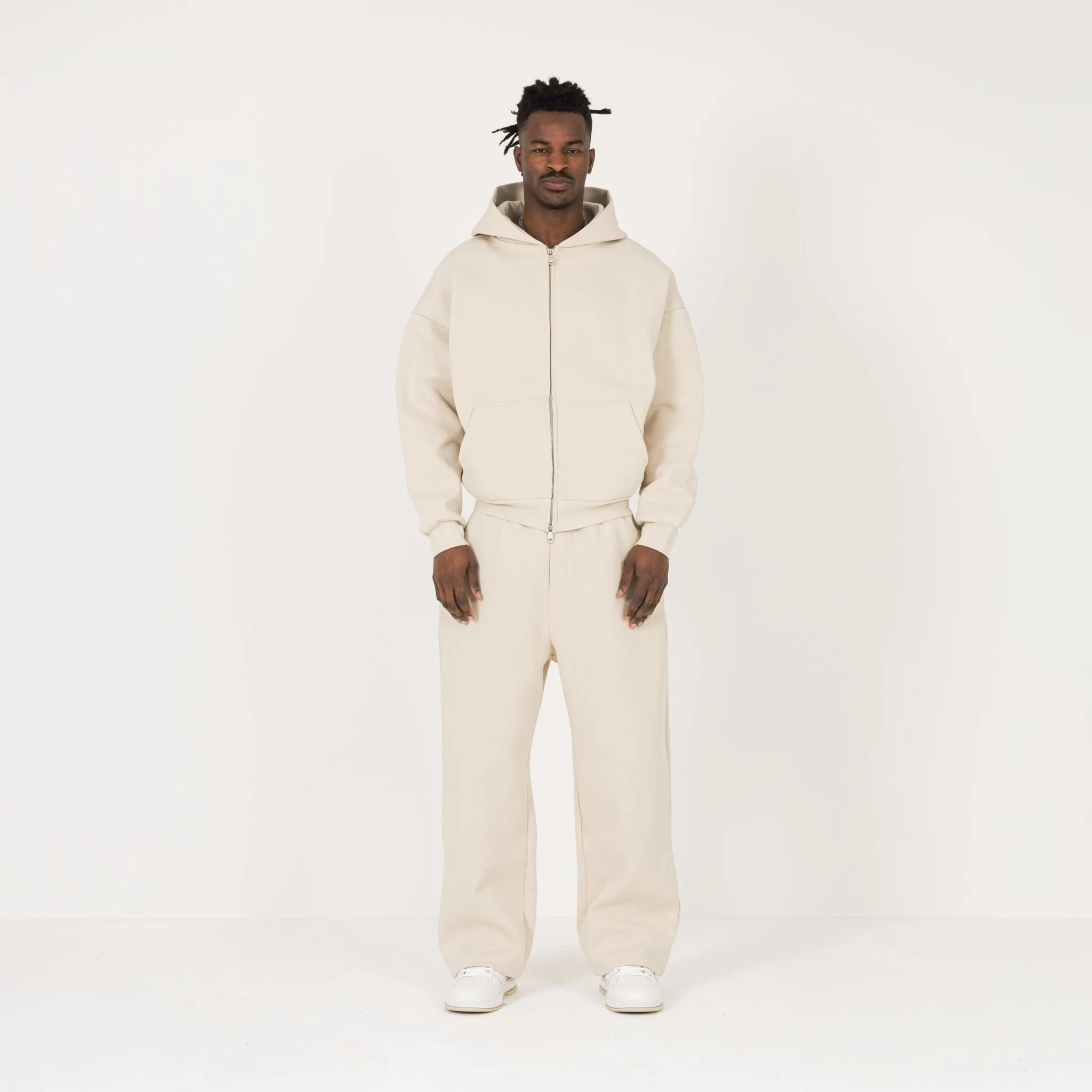 Sculpt Zip Hoodie - Sandstone