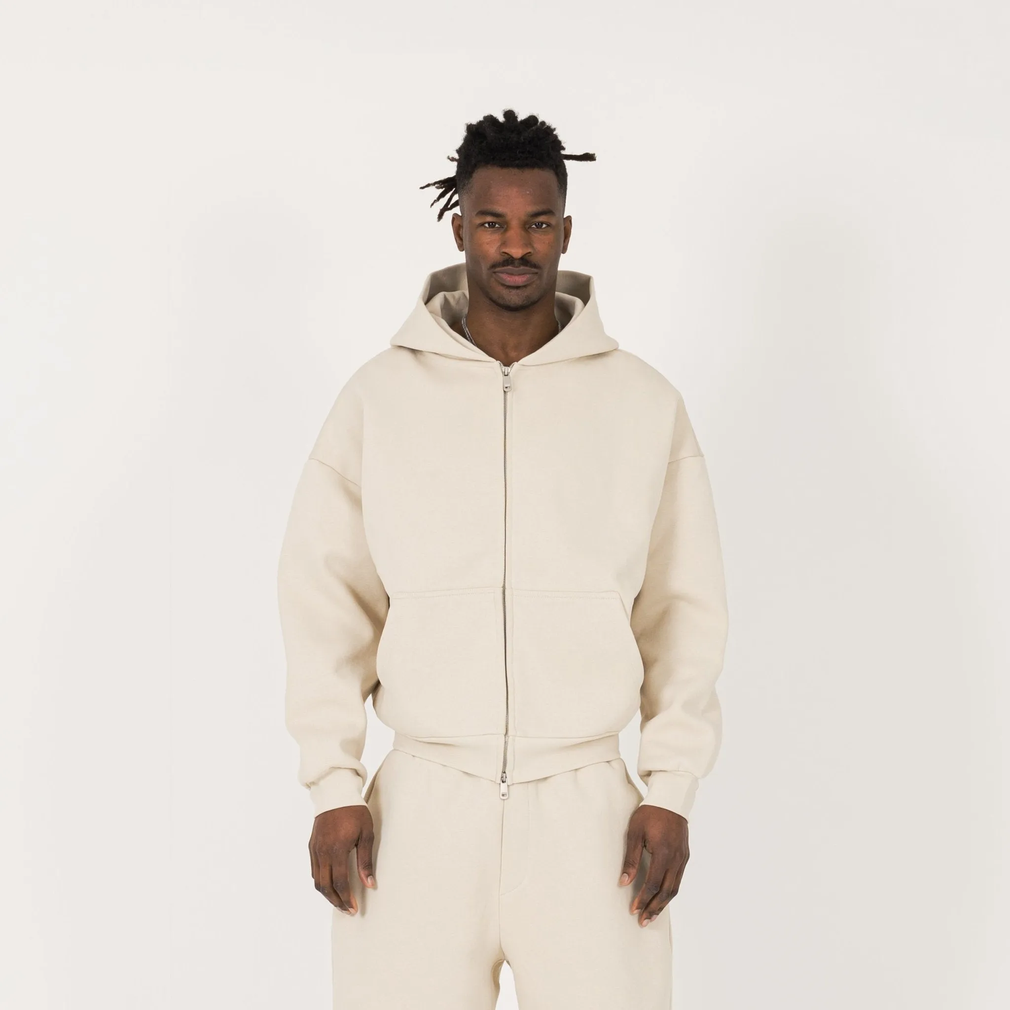 Sculpt Zip Hoodie - Sandstone