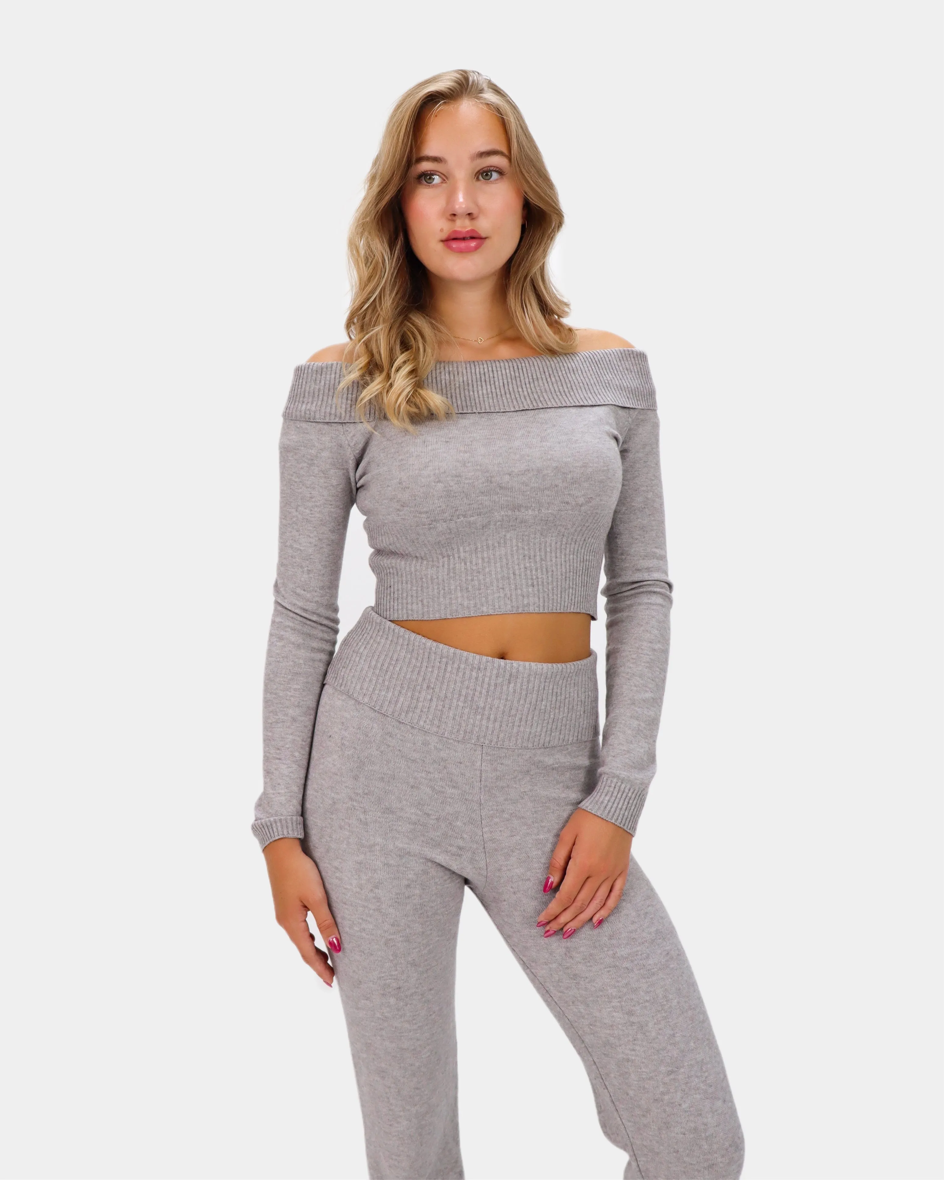 Stella Knit Top Grey
