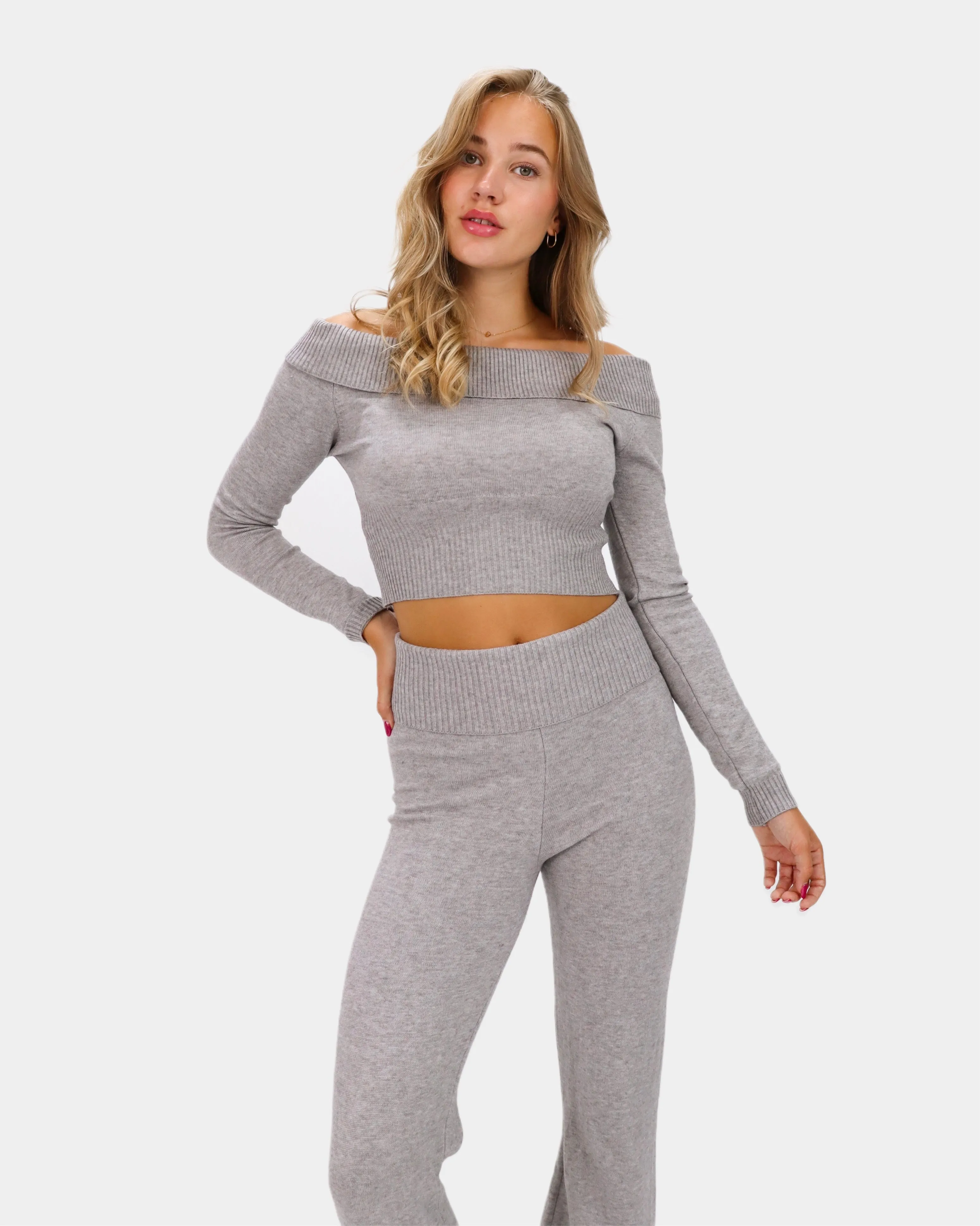 Stella Knit Top Grey