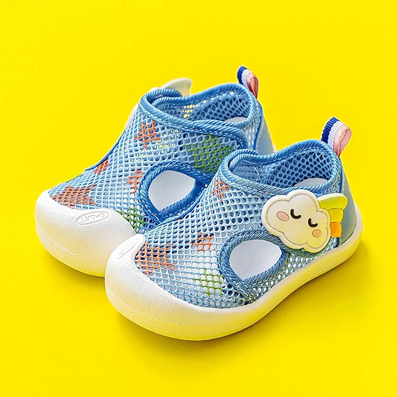 Toddler First-Walking Walking Shoes Mesh Quick Dry Beach Sandals Baby Kids Lightweight Non Slip Barefoot Shoes Outdoor Sneakers