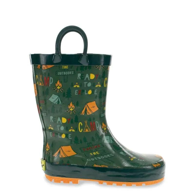 Western Chief Kids Camp Adventure Rain Boots - Pine