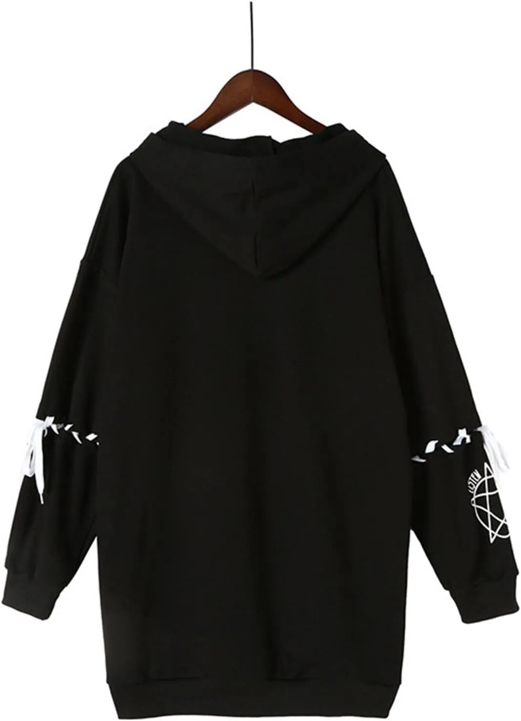 Women Men Y2K Anime Hoodie Kawaii Gothic Harajuku Alt Aesthetic Grunge Punk Cute Japanese Dark Academia Top Pullover
