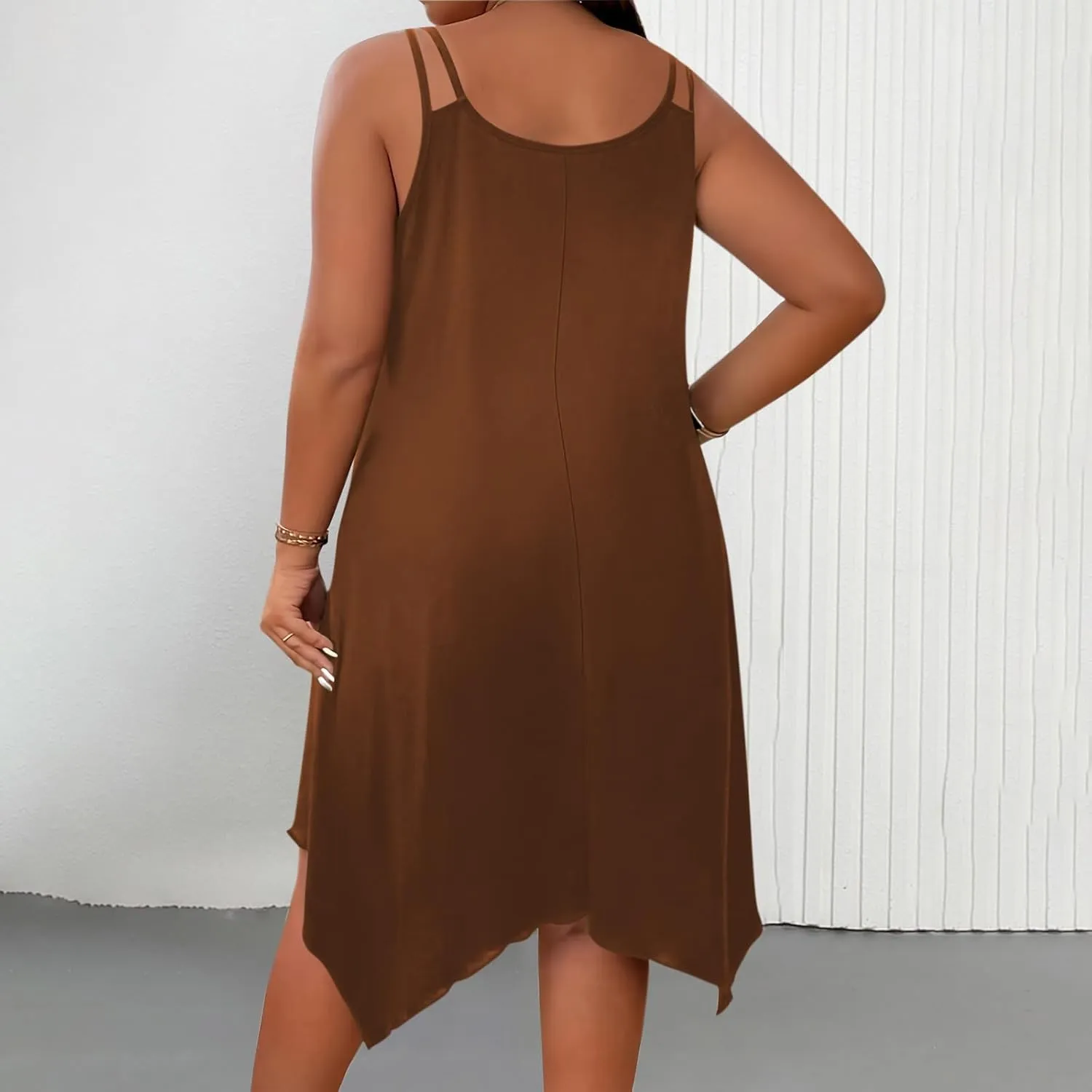 Women Summer Midi Dress 2025 Hawaiian Bohemian Beach Cover Up Dress Floral Spaghetti Strap Casual Dress Plus Size Flowy Dress