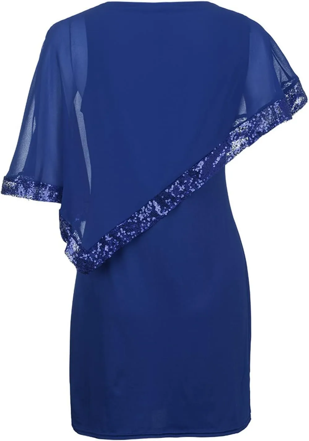 Women's Wedding Guest Dresses Summer Elegant Trendy V-Neck Sequin Solid Lace Prom Party Cocktail Dress, S-5XL